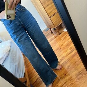 Rag & Bone Blue Wide Leg Jeans